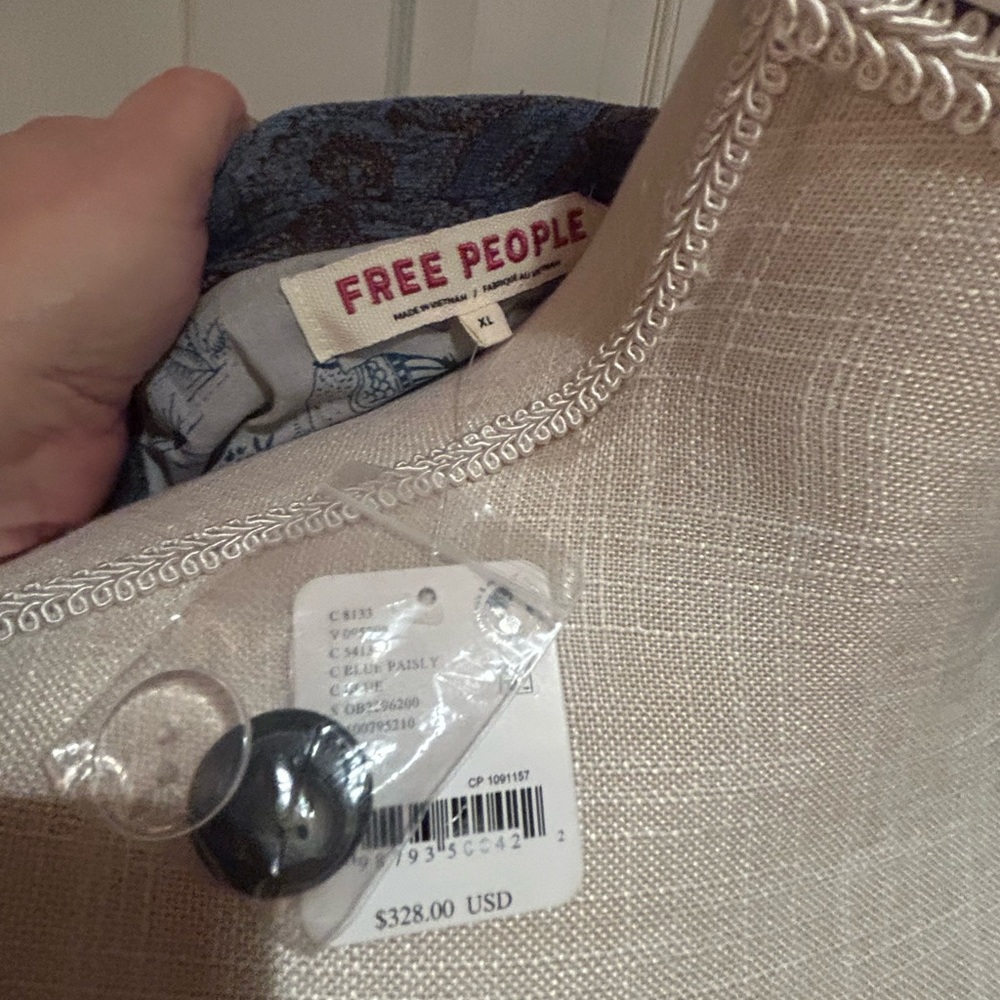 Free People Micah duster / jacket / coat NWT & extra buttons. - Picture 9 of 11